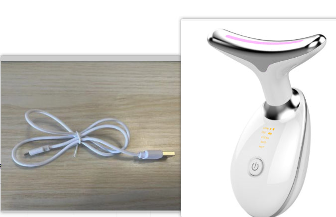 Luxury EMS Thermal Neck Lifting & Tightening Massager — Microcurrent Skin Renewal & 3-Color LED Photon Therapy