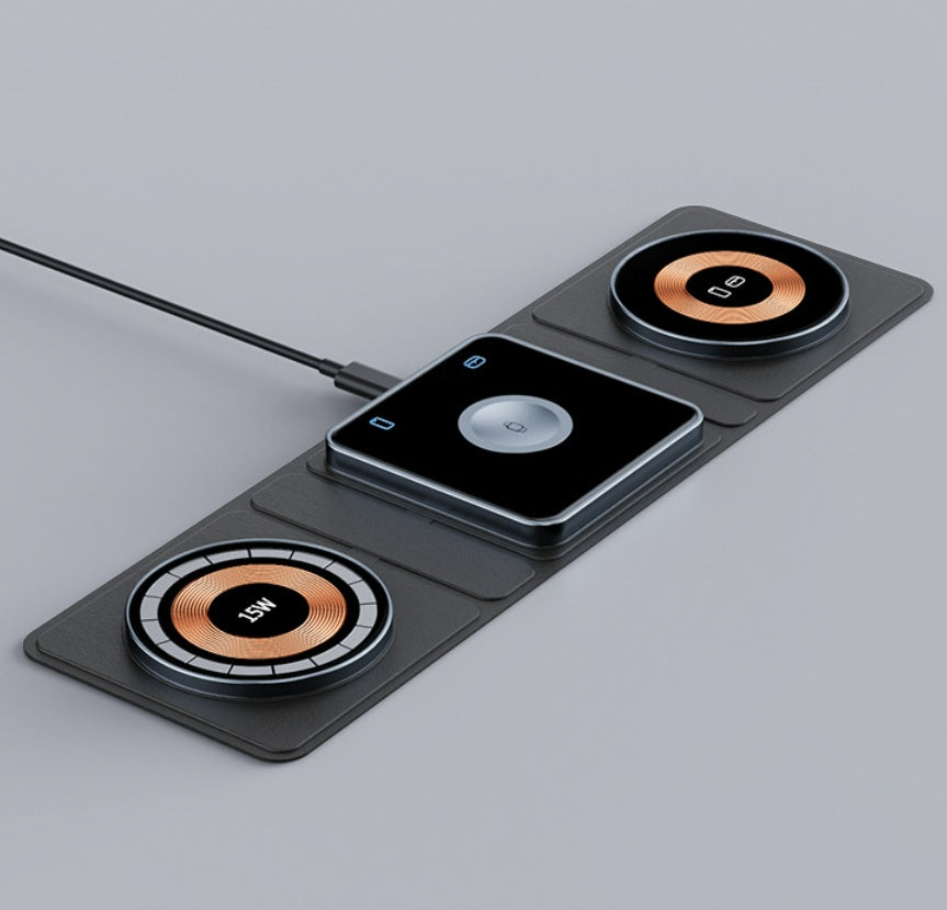 MagSafe Transparent 3-in-1 Wireless Charger — iPhone, Apple Watch & AirPods