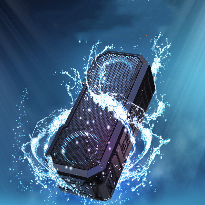 Waterproof Luminous Outdoor Bluetooth Speaker — 16W Dual, LED Light Show & 3000mAh Power Bank
