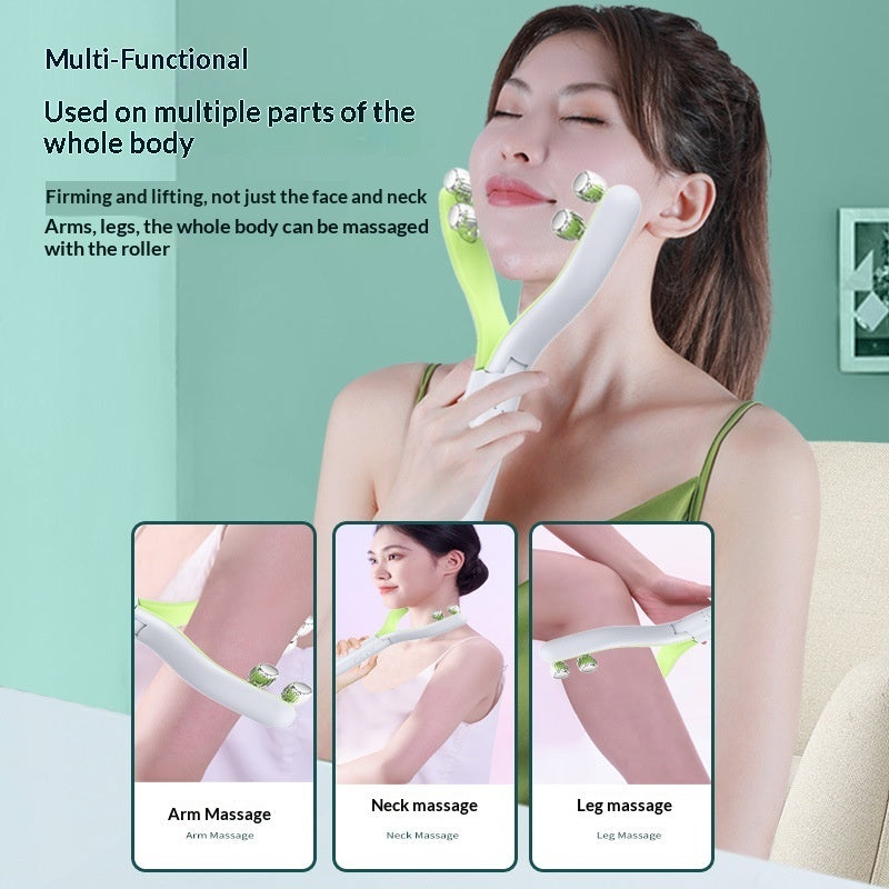 Luxury V-Face Roller Lifting Device — EMS Facial Slimming, Firming & Contouring Beauty Tool