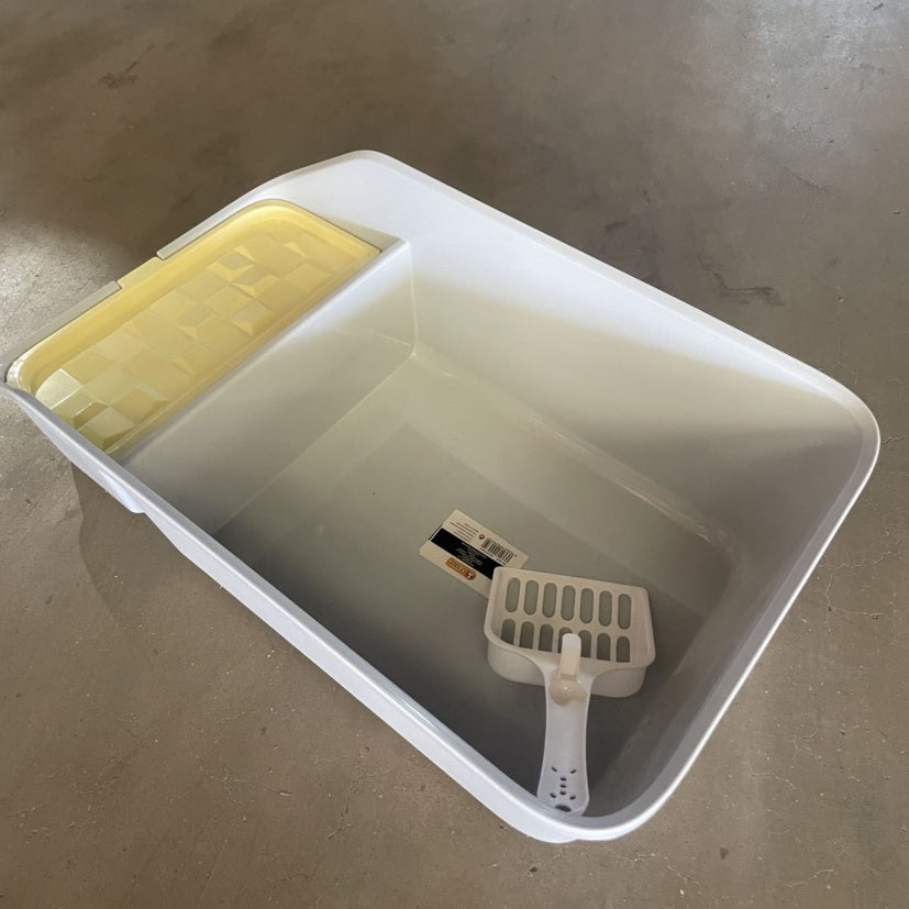 Premium Small Square Cat Litter Box — Modern Minimalist Design, Easy Clean, Fast Shipping