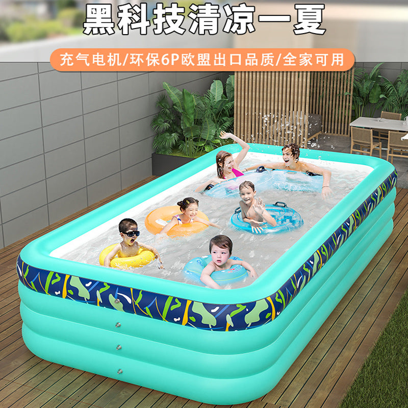 Luxury Children's Inflatable Paddling Pool – Oversized Outdoor Family Swimming Pool