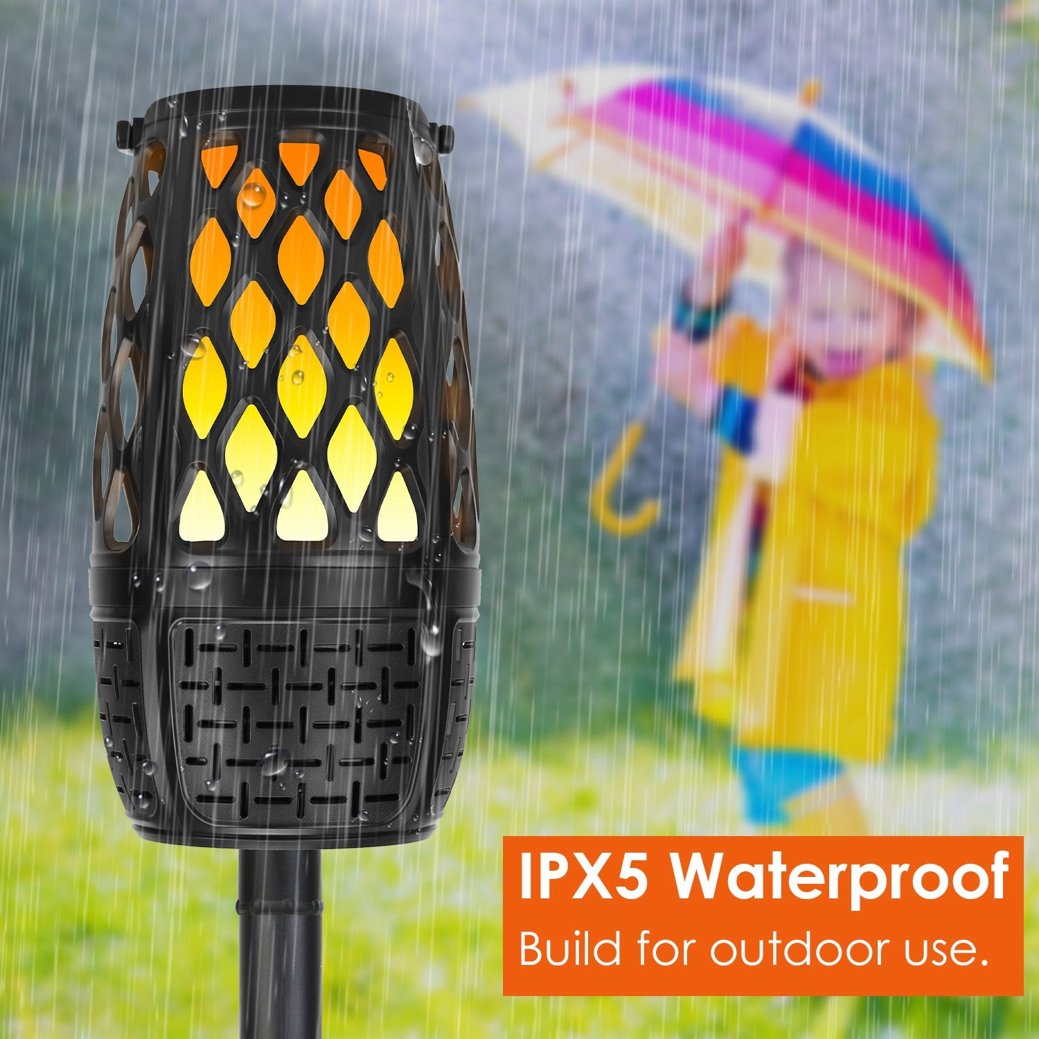 4-in-1 LED Flame Bluetooth 5.3 Speaker | Outdoor Waterproof | 10W | Sync 100 Speakers