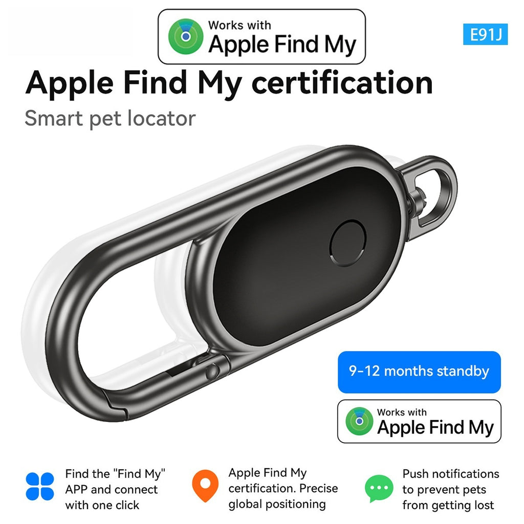 Luxury Apple Find My Pet & Keychain Tracker — Anti-Lost Location Device for Pets, Keys & Bags