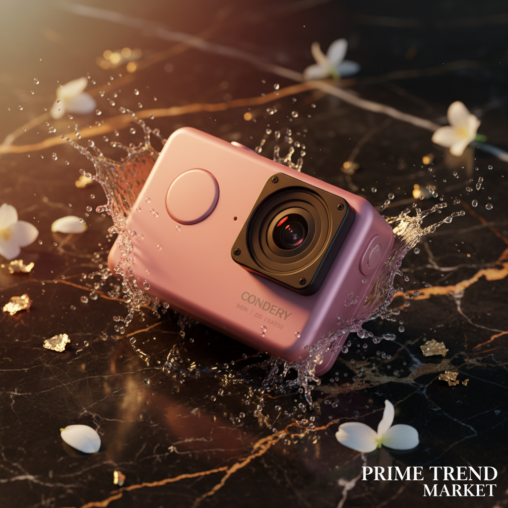 Action Sports Camera — Pink Luxury Hero Shot