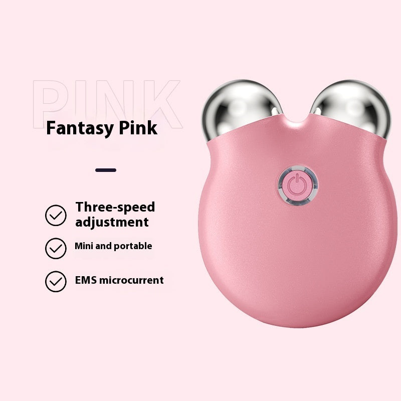 Luxury Bear-Face Microcurrent EMS Facial Sculpting Device — Anion Skin Renewal & Color Light Therapy