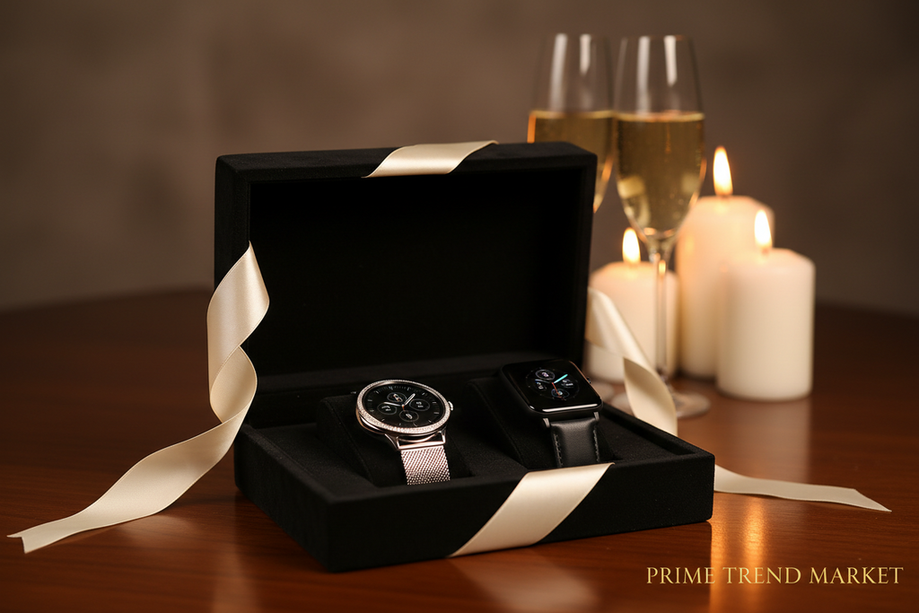 His & Hers Smartwatch Bundle – KW10Pro Luxury + ZL54CJ Square | Couples Gift Set