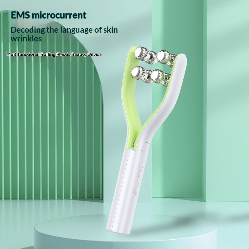 Luxury V-Face Roller Lifting Device — EMS Facial Slimming, Firming & Contouring Beauty Tool