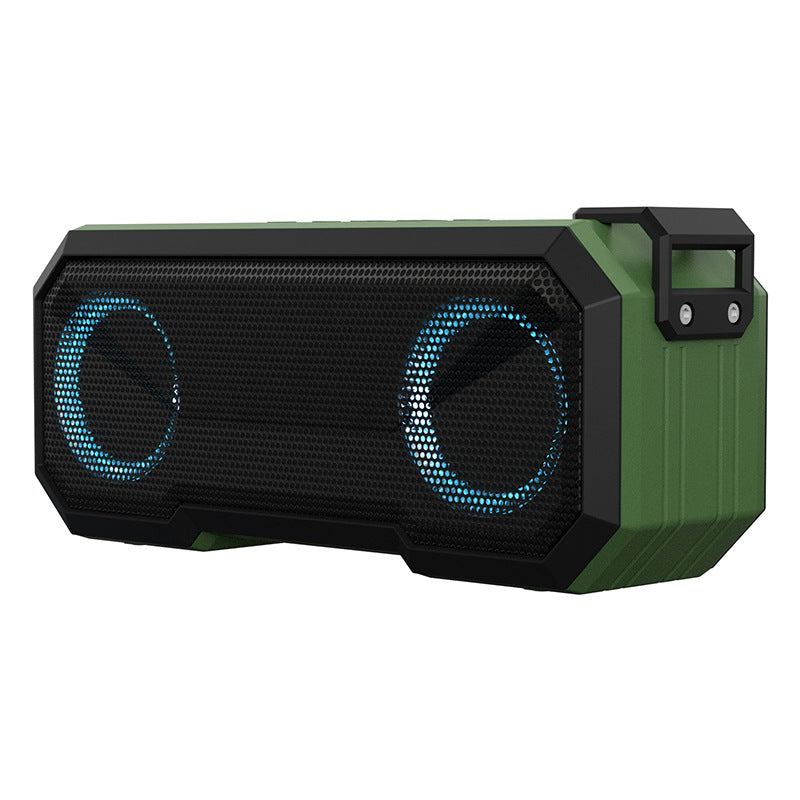 Waterproof Luminous Outdoor Bluetooth Speaker — 16W Dual, LED Light Show & 3000mAh Power Bank