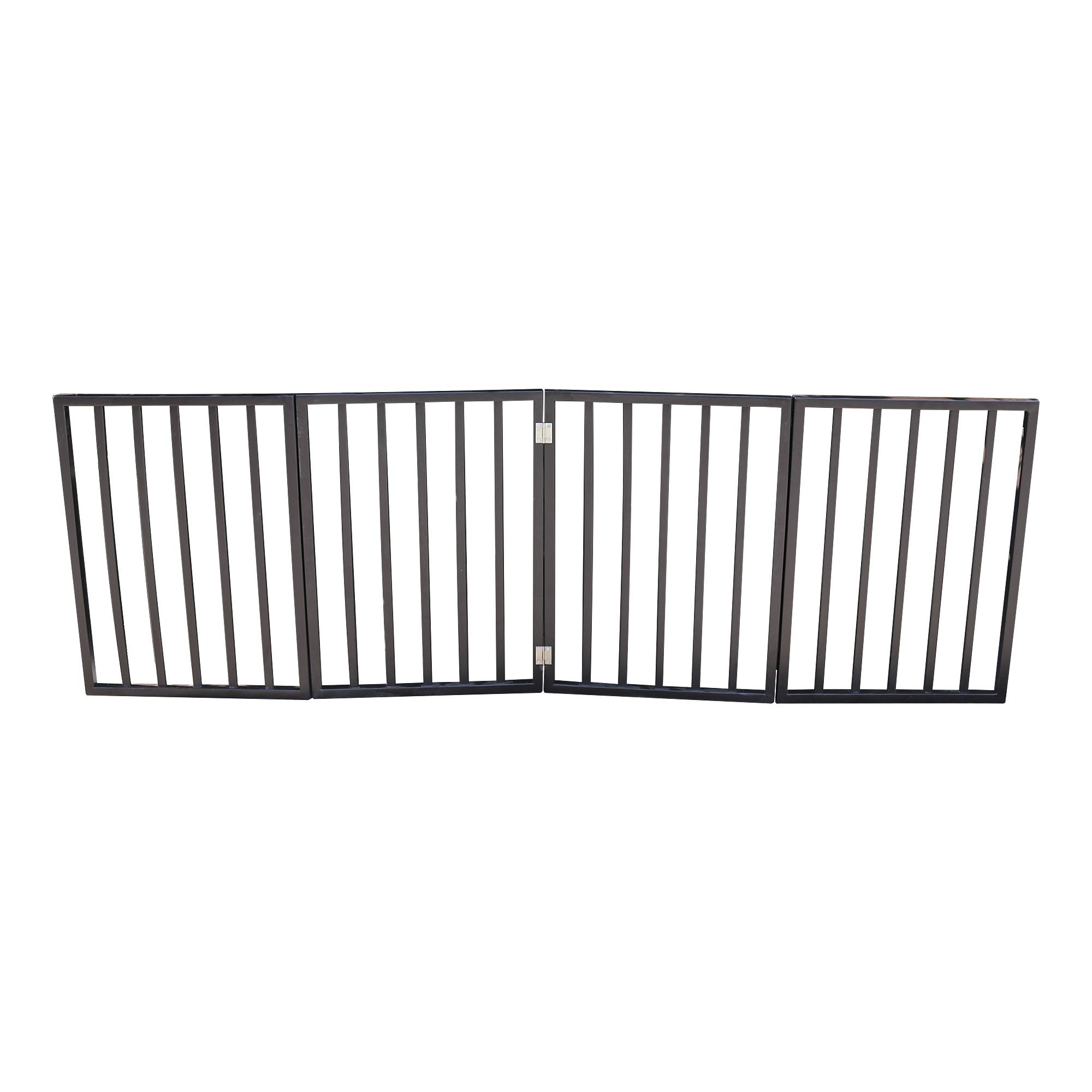 Foldable Pet Gate — Dog & Cat Safety Gate for Doorways, Stairs & Rooms