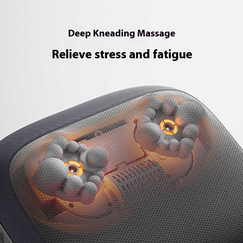 Luxury Smart Neck & Shoulder Massage Pillow — Cervical Spine Relief, Bluetooth, USB Rechargeable