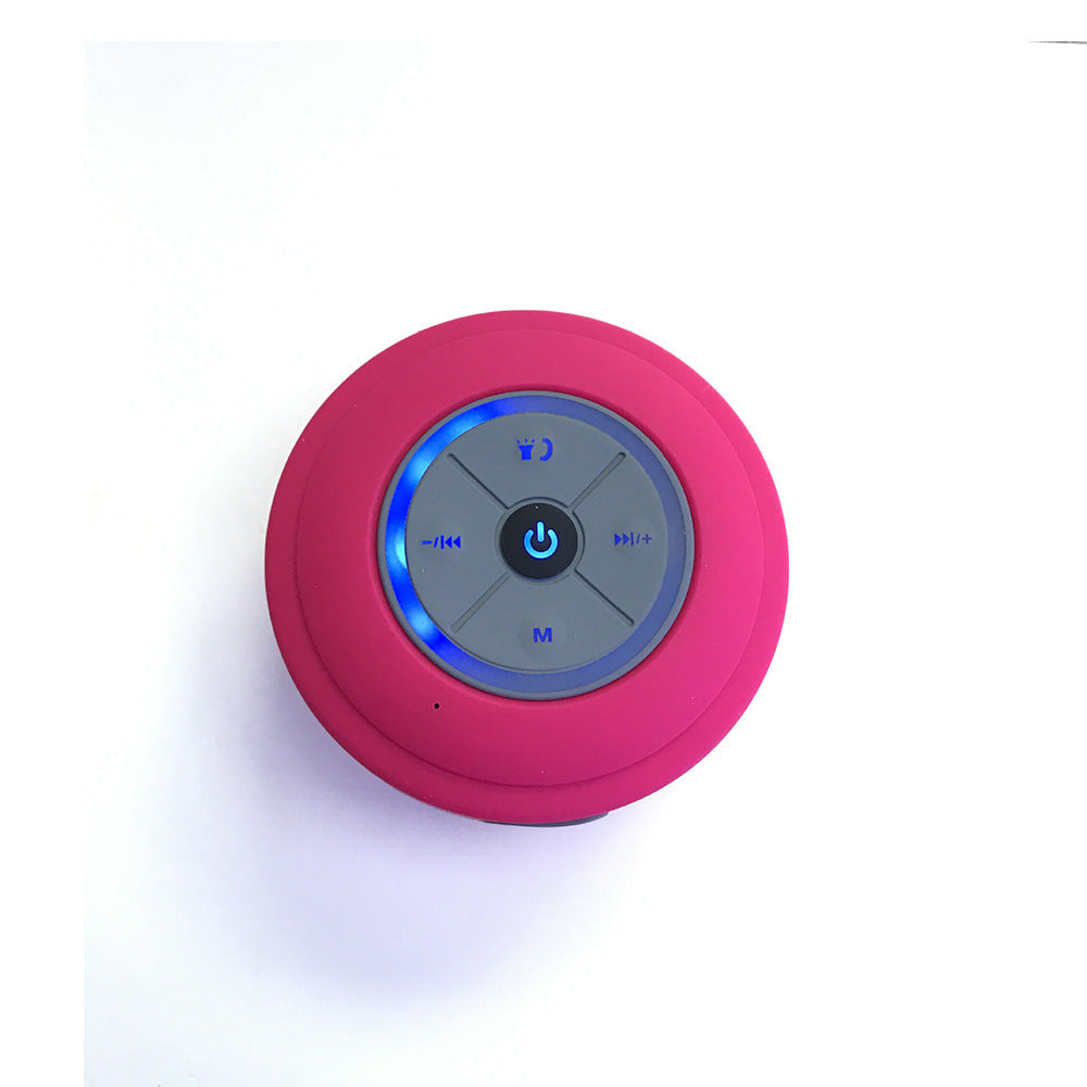 Waterproof Suction Cup Bluetooth Speaker — Shower & Outdoor Mini Speaker, BT 4.0, FM Radio, 5 Colors