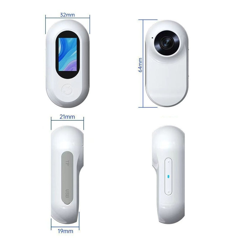 RideShot™ HD Sports Action Camera — Outdoor Riding Cam in Black & White with Optional Memory Card