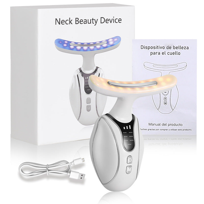 Luxury Neck & Face Lift Vibration Massager Beauty Device — Lifting, Firming & Slimming Beauty Tool