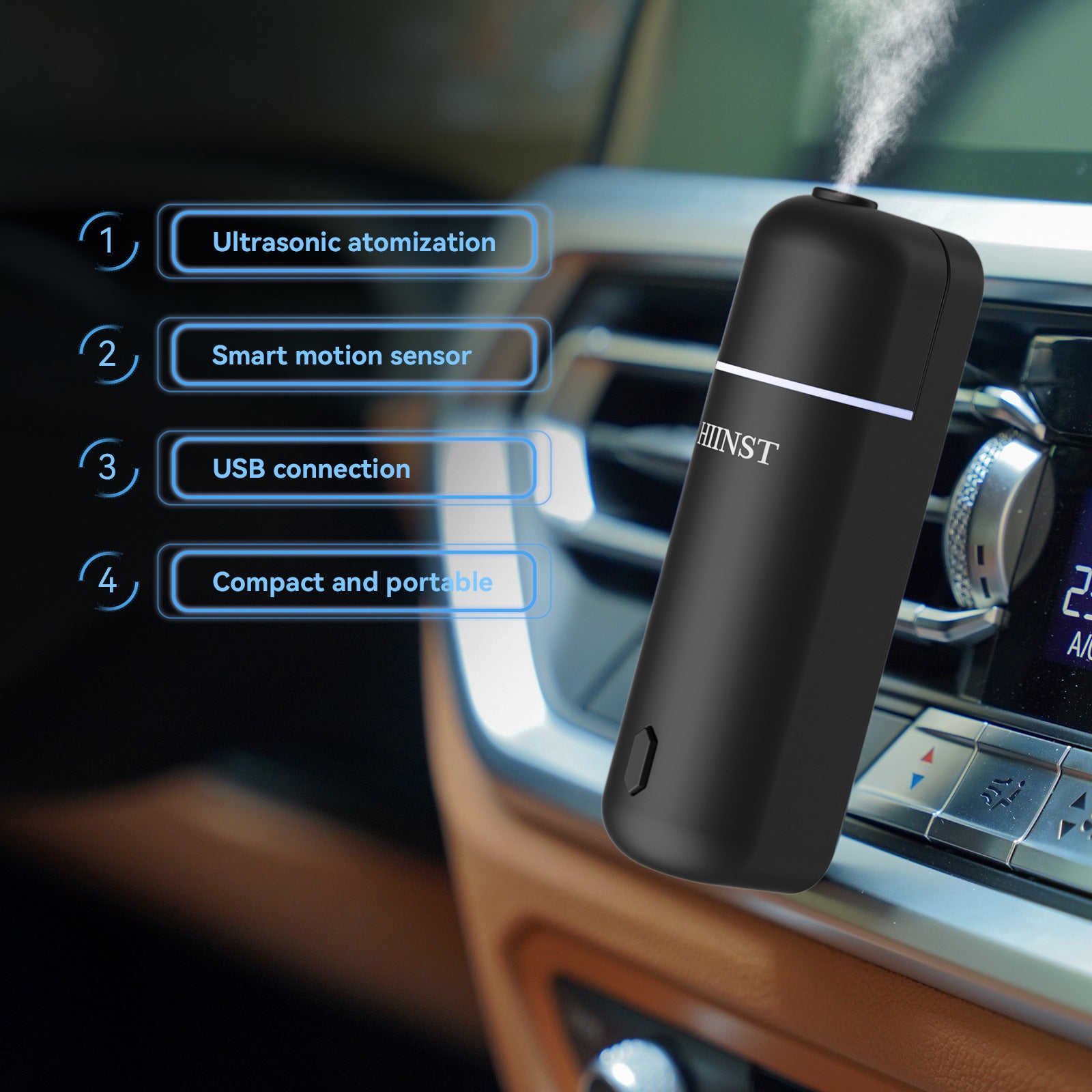 Luxury Car Vent Clip Aroma Diffuser | Automatic Fragrance Diffuser for Car AC Vent