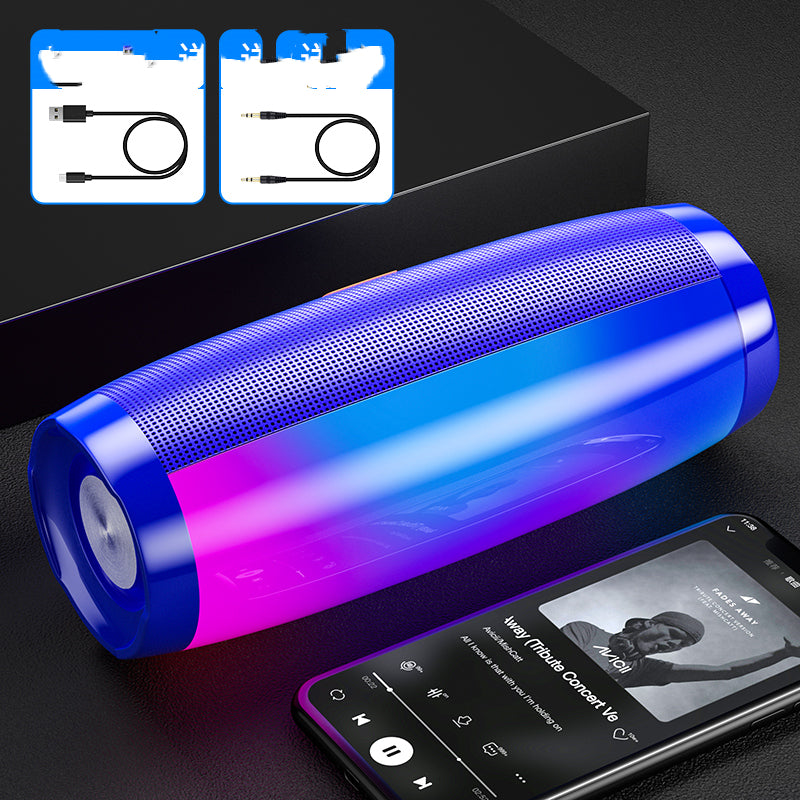 BassGlow™ RGB Bluetooth Speaker — Wireless Portable Bass Sound with Neon Light Show