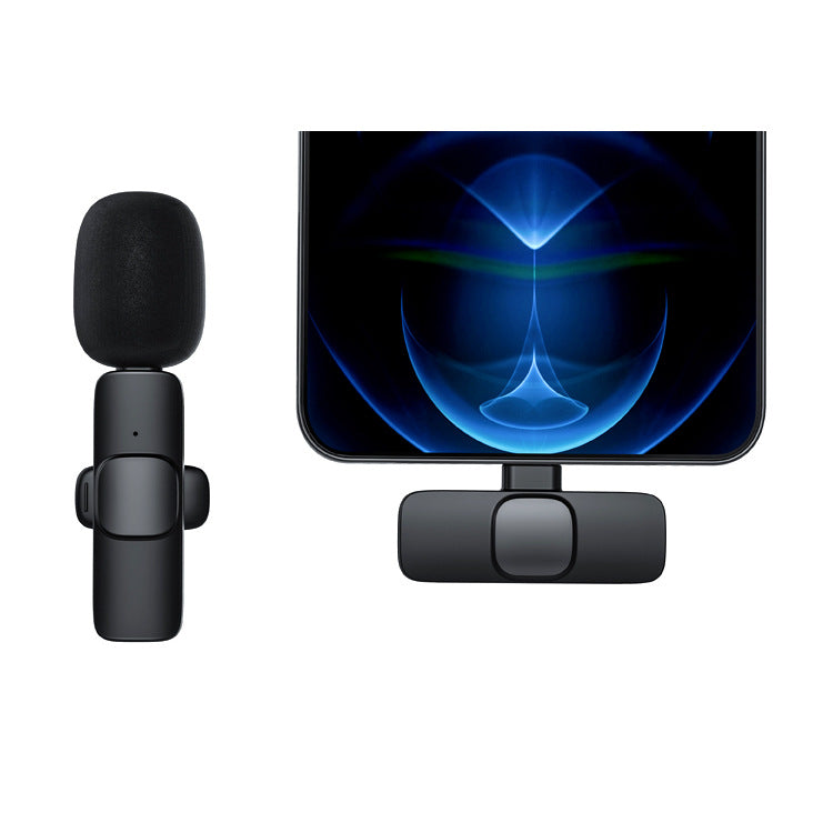 Wireless Clip-On Microphone | Noise-Cancelling Lavalier Mic for TikTok, Live & Content Creation