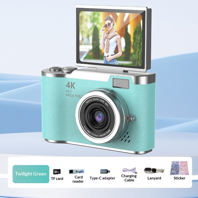 SnapShot™ 4K Digital Camera — HD Selfie & Vlog Cam in 7 Colors with 32G Memory Card