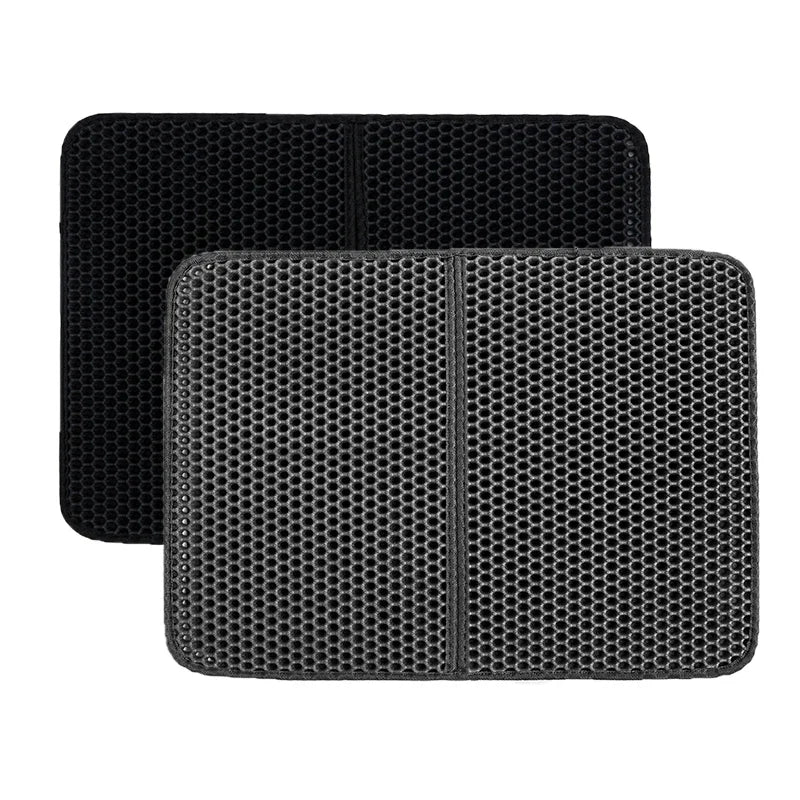 Premium Waterproof EVA Cat Litter Pad — Double Layer, Honeycomb Anti-Tracking, Easy Clean