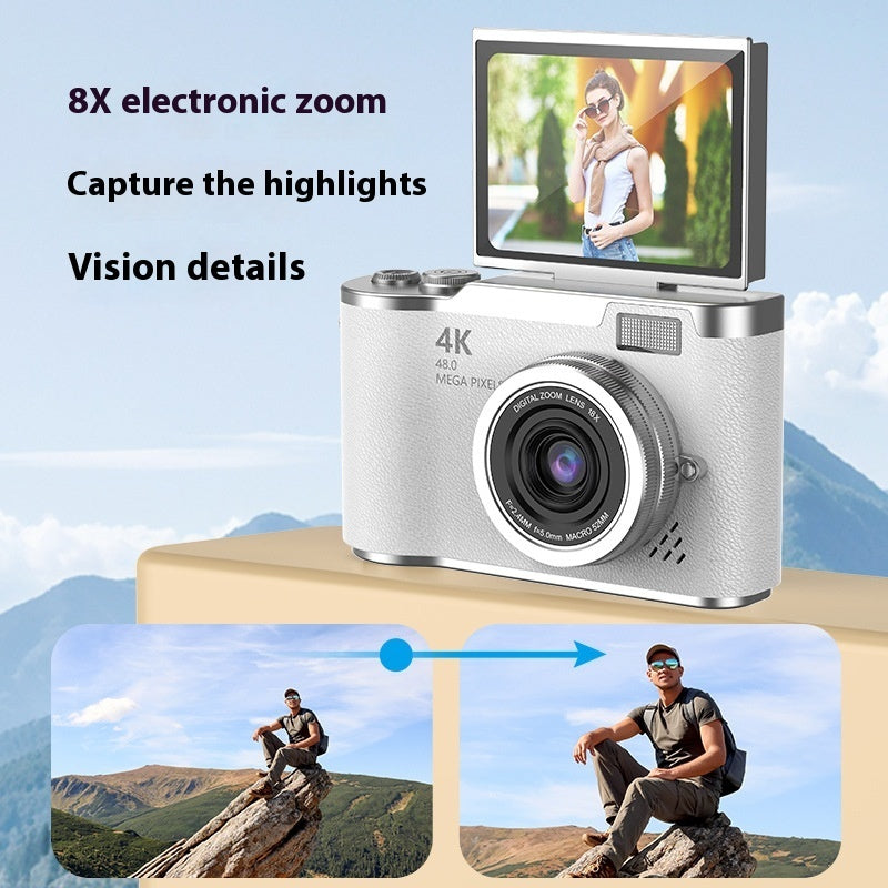 FlipShot™ HD Flip-Screen Vlog Camera — Entry-Level Digital Cam in 14 Pastel Colors