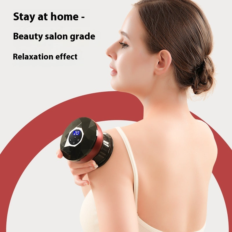 Luxury Electric Cupping & Gua Sha Massage Device — Hot Compress, Scraping & Lymphatic Wellness Beauty Instrument
