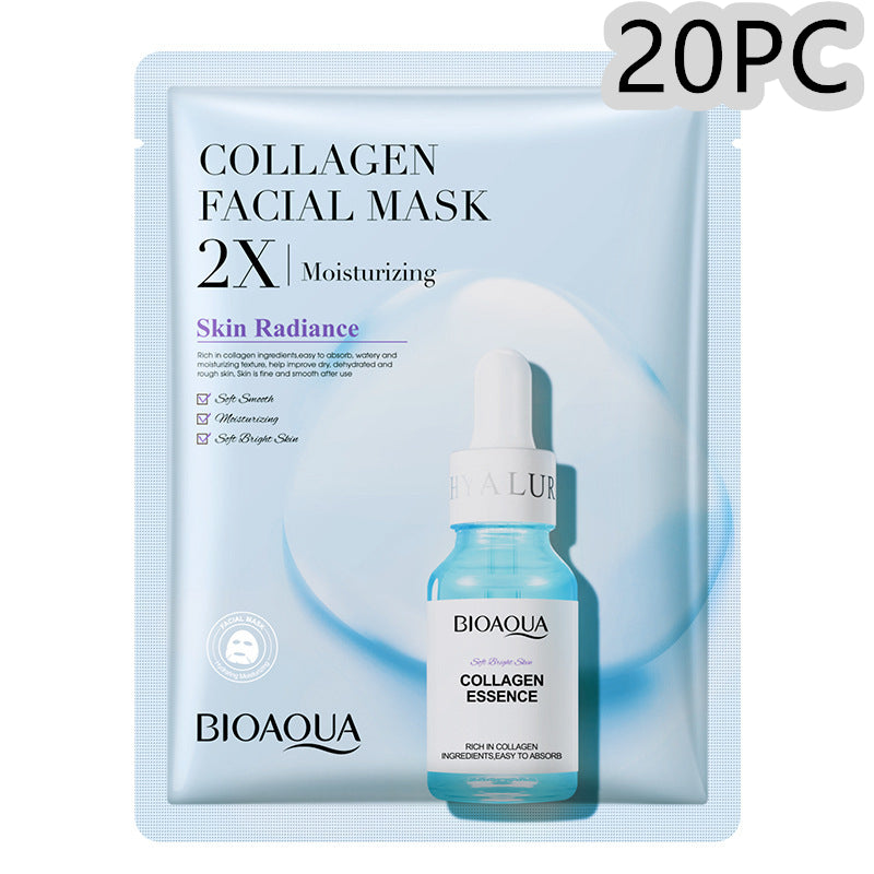 Luxury Korean Face Sheet Mask Bundle — Collagen, Centella, Hyaluronic Acid & Vitamin C Skin Glow Set