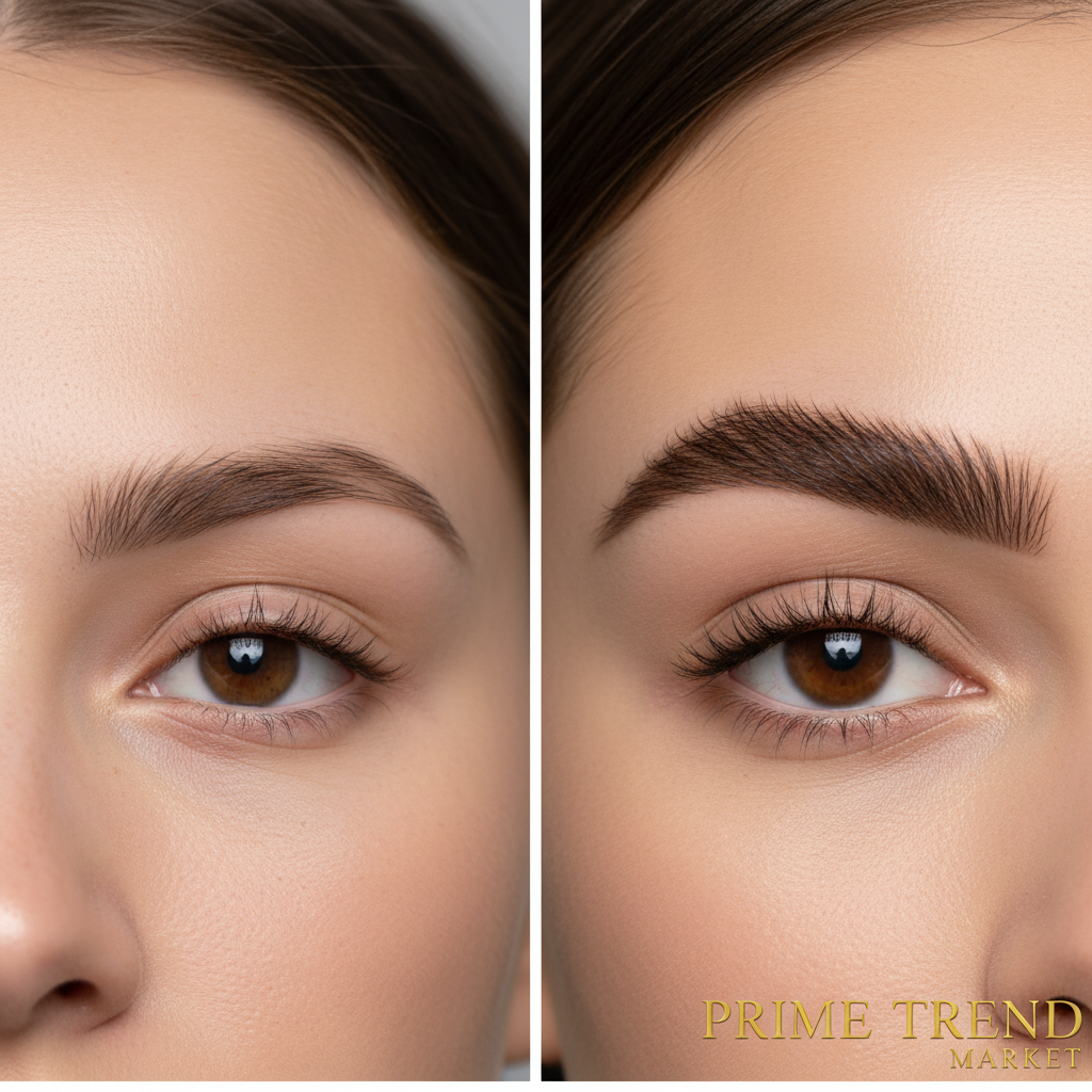 Before & after brows