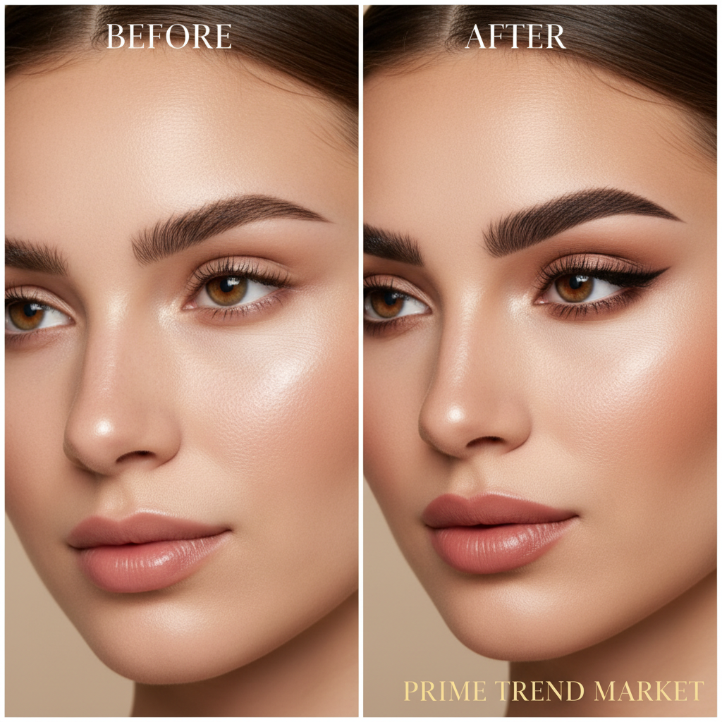 Before & after brows