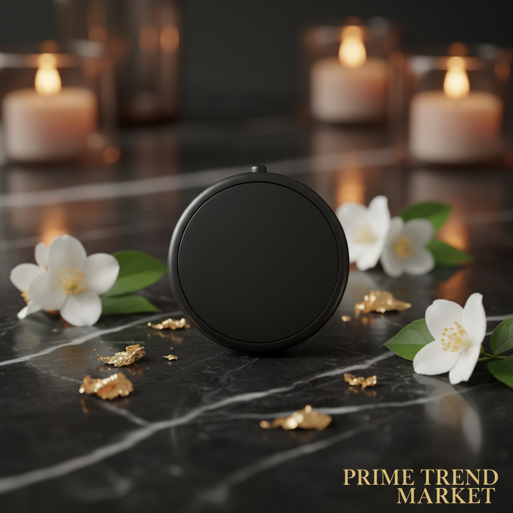 Black Plating Bluetooth Tracker Hero Shot on Marble