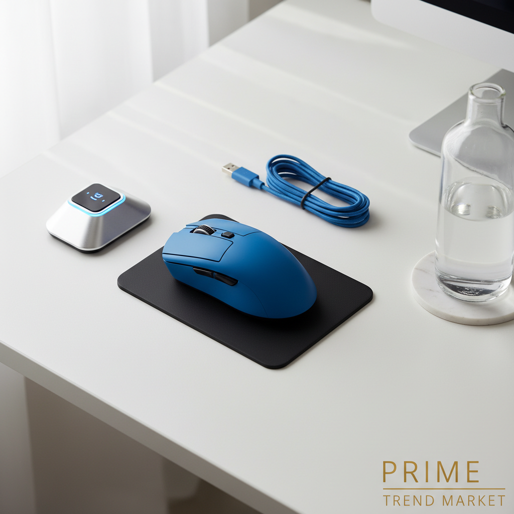 Blue Clean Desk