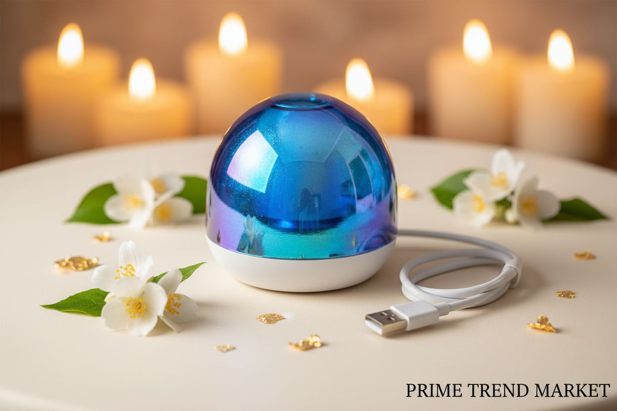 Blue Glass Speaker Image 5