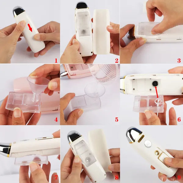 Nano Facial Mister — 15ml Portable Face Humidifier & Skin Hydration Sprayer