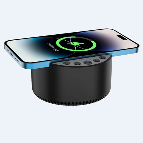 3-in-1 Smart White Noise Bluetooth Speaker & 15W Wireless Charger | Sleep Sounds, Music & Fast Charging