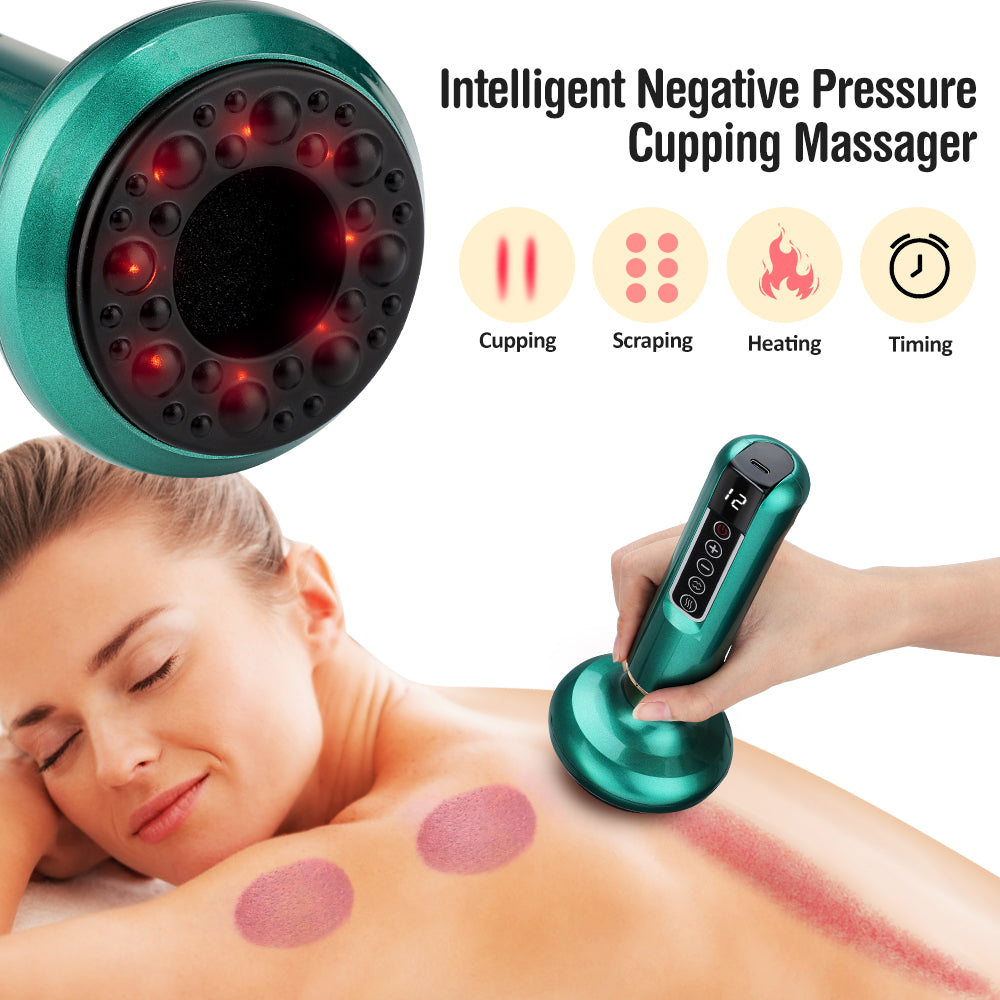 Electric Vacuum Cupping Massager | Body Contouring Sculpting & Gua Sha Wellness Device
