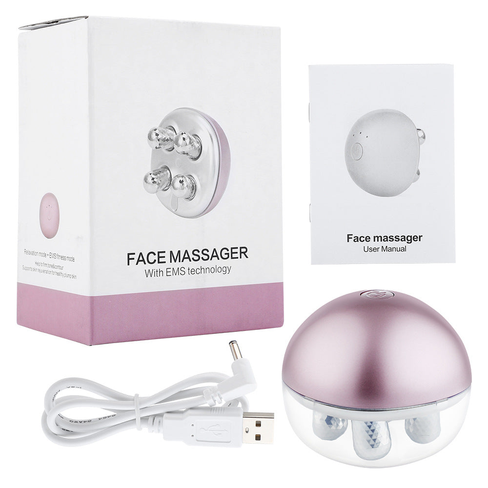 Luxury USB Rechargeable Electric Face-Lift Roller — Anti-Aging Skin Firming Beauty Device