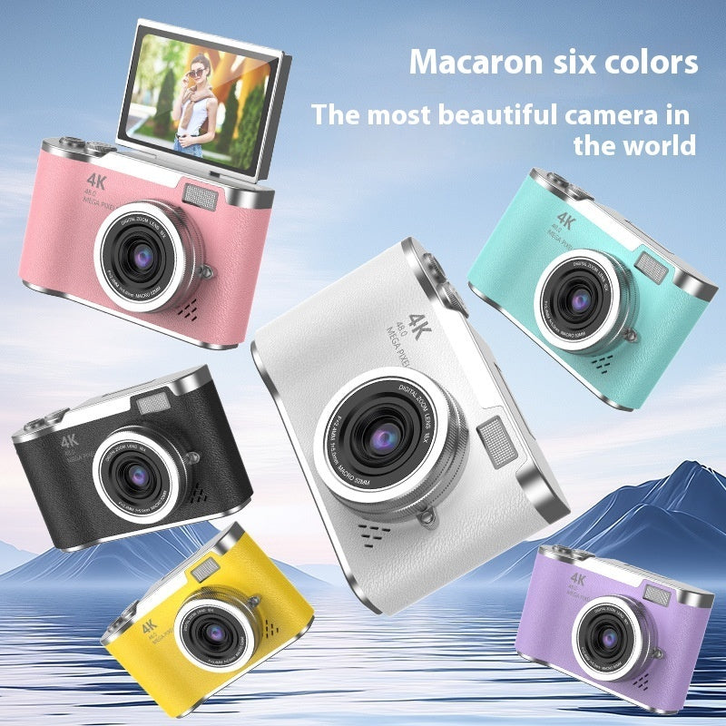 FlipShot™ HD Flip-Screen Vlog Camera — Entry-Level Digital Cam in 14 Pastel Colors