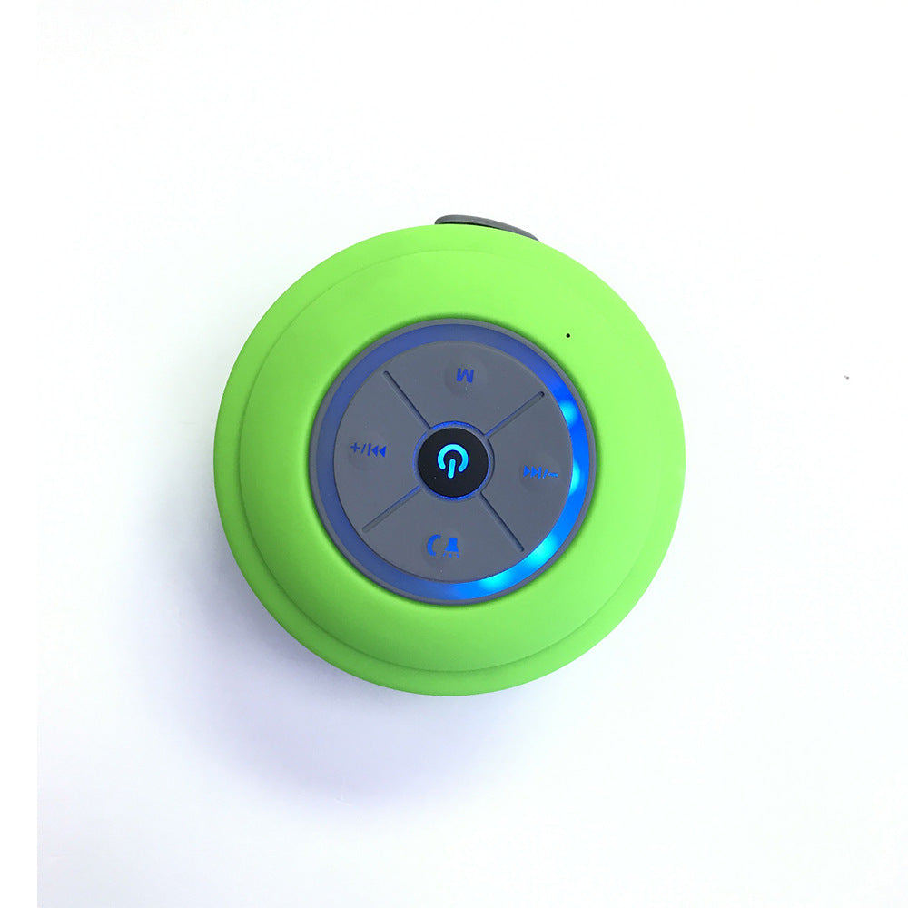 Waterproof Suction Cup Bluetooth Speaker — Shower & Outdoor Mini Speaker, BT 4.0, FM Radio, 5 Colors