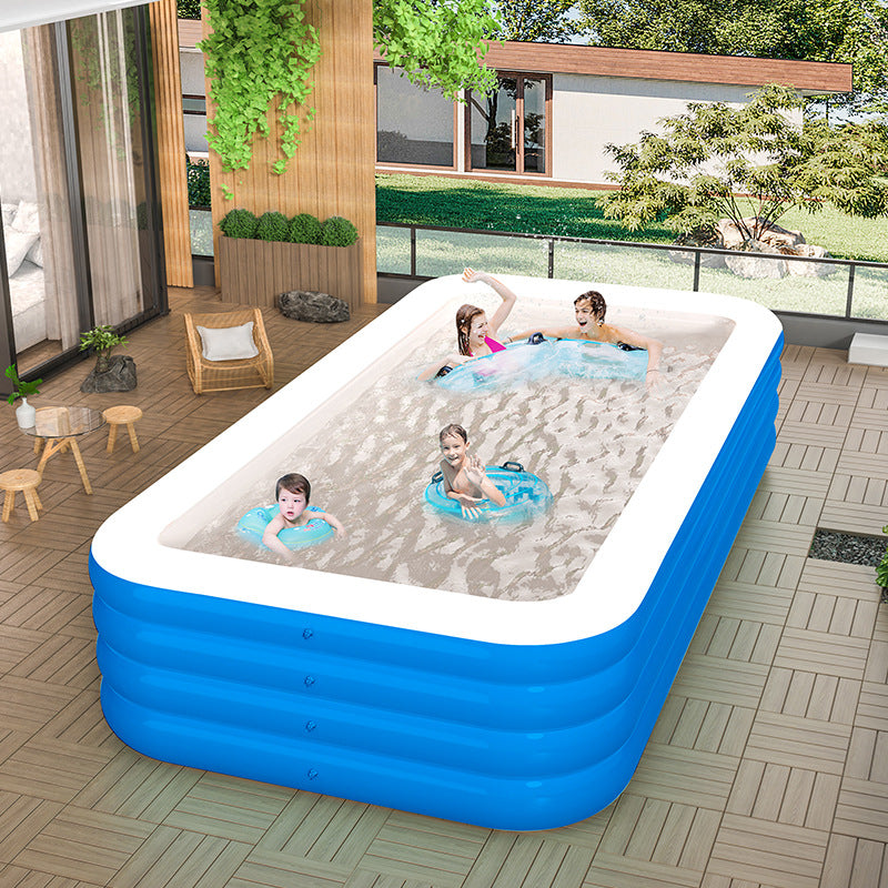 Luxury Children's Inflatable Paddling Pool – Oversized Outdoor Family Swimming Pool