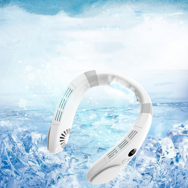 Wearable Neck Fan — 4000mAh Battery, 6–8H Cooling, Leafless, 5 Colors