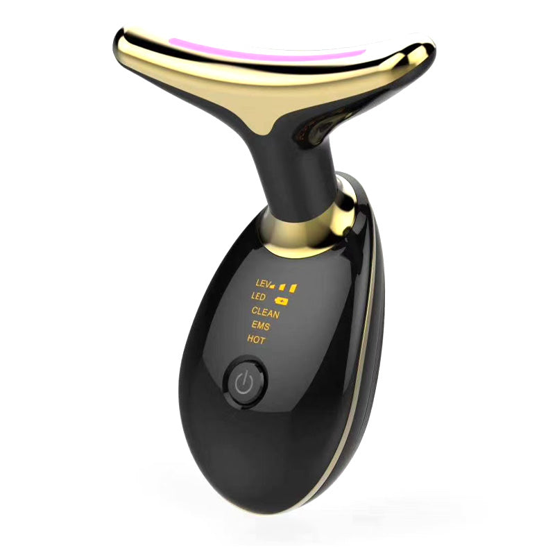 Luxury EMS Thermal Neck Lifting & Tightening Massager — Microcurrent Skin Renewal & 3-Color LED Photon Therapy