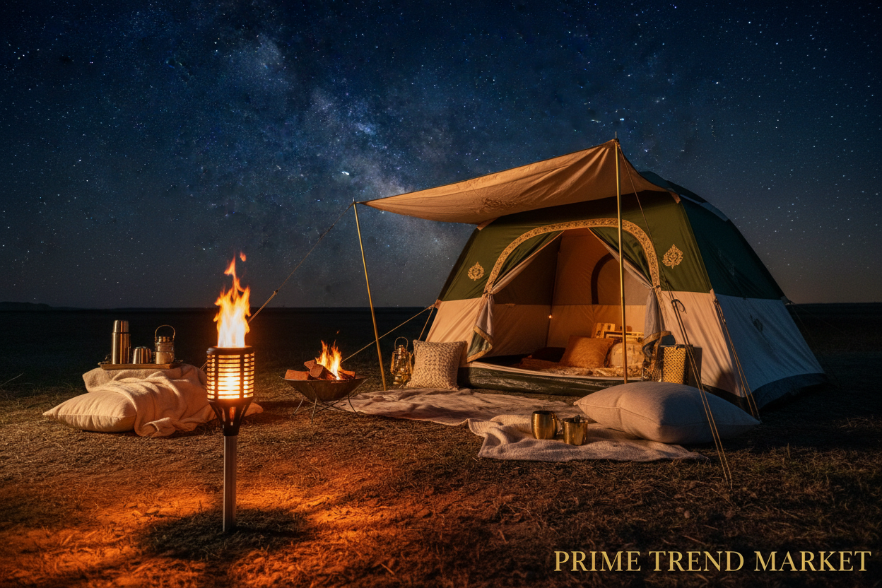 Camping starry night