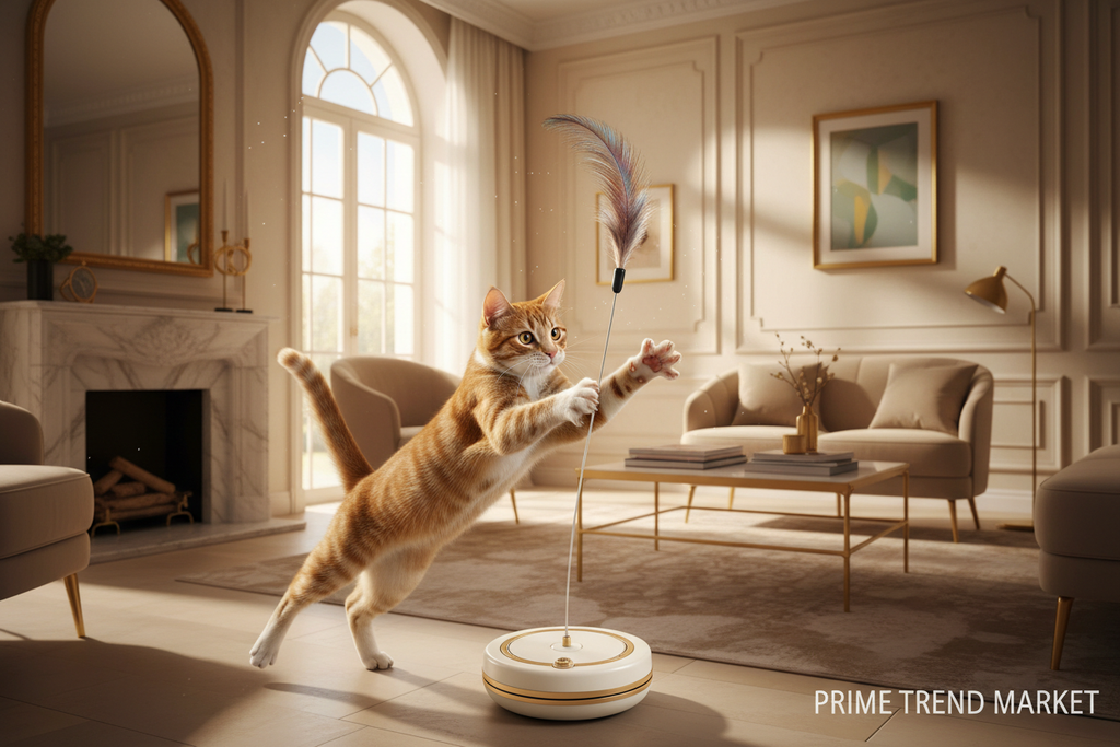 Cat Pouncing at Rising Bird