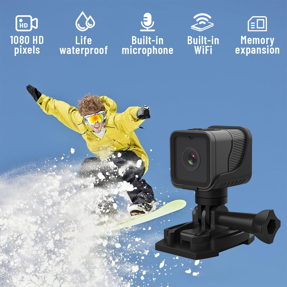 Z03 Pro Waterproof Action Camera – HD 1080p WiFi & 150° Wide Angle