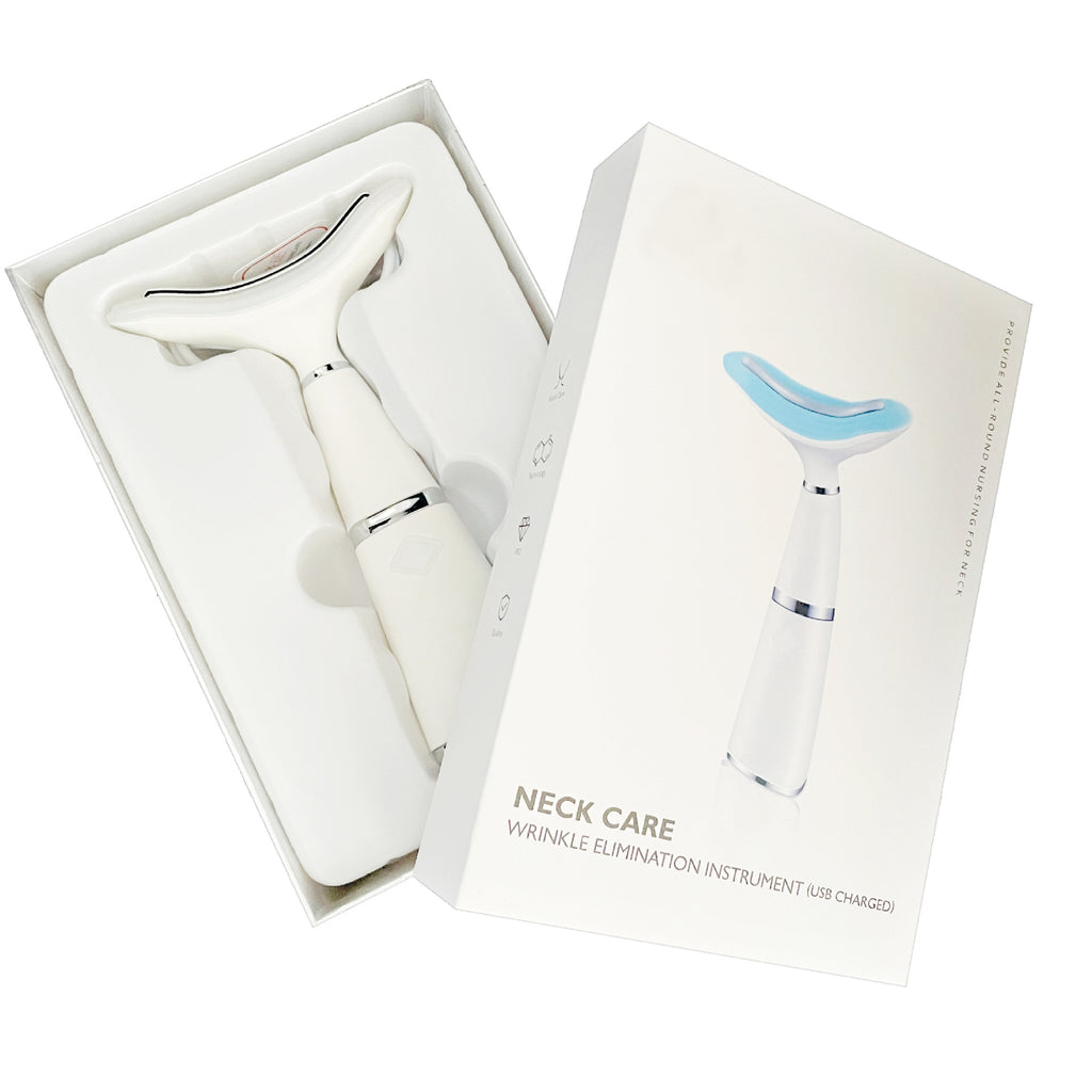 Luxury Neck Lifting & Firming Massager — EMS Color Light Therapy, Nasolabial Line Reducer & USB Rechargeable Beauty Device