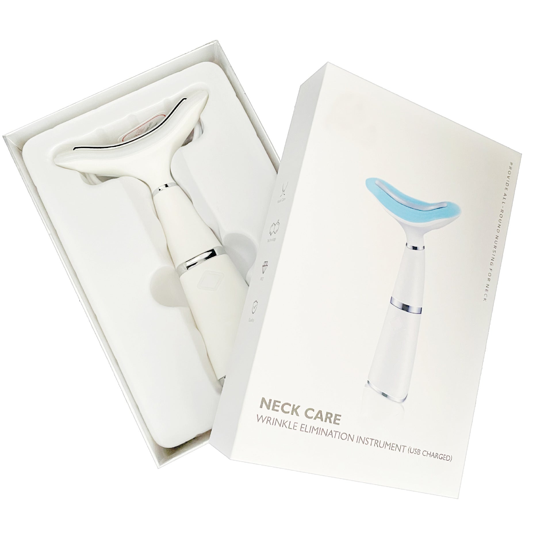 Luxury Neck Lifting & Firming Massager — EMS Color Light Therapy, Nasolabial Line Reducer & USB Rechargeable Beauty Device