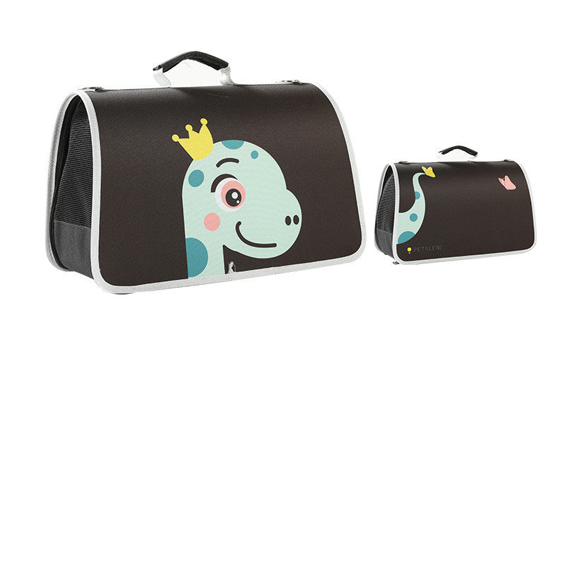 Luxury Pet Carrier Bag – Cute Foldable Cat & Small Dog Shoulder Bag