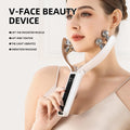 V-Roller EMS Red & Blue Dual-Wave Face Lifting & Slimming Device — Micro Current Tightening Beauty Tool