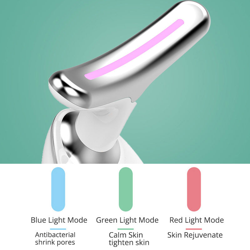 Luxury EMS Thermal Neck Lifting & Tightening Massager — Microcurrent Skin Renewal & 3-Color LED Photon Therapy