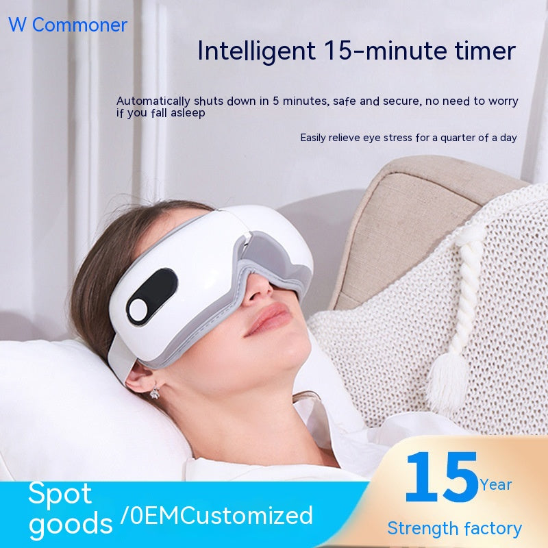 Luxury Smart Eye Massager | Bluetooth Heat Compress Vibration Eye Relief Device