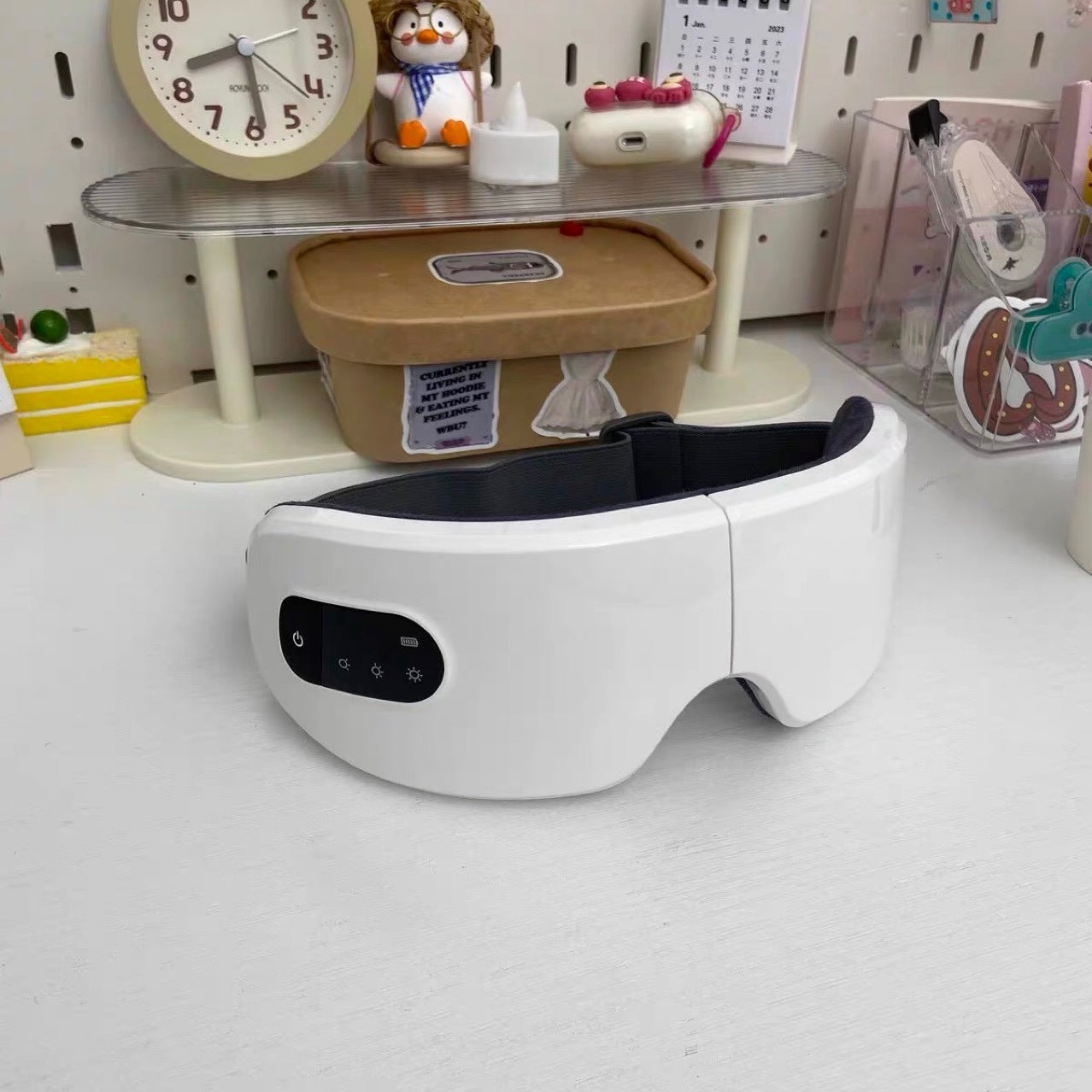 Luxury Rechargeable Eye Hydration Massage Mask — Heat Therapy, Foldable, High-End Eye Massager